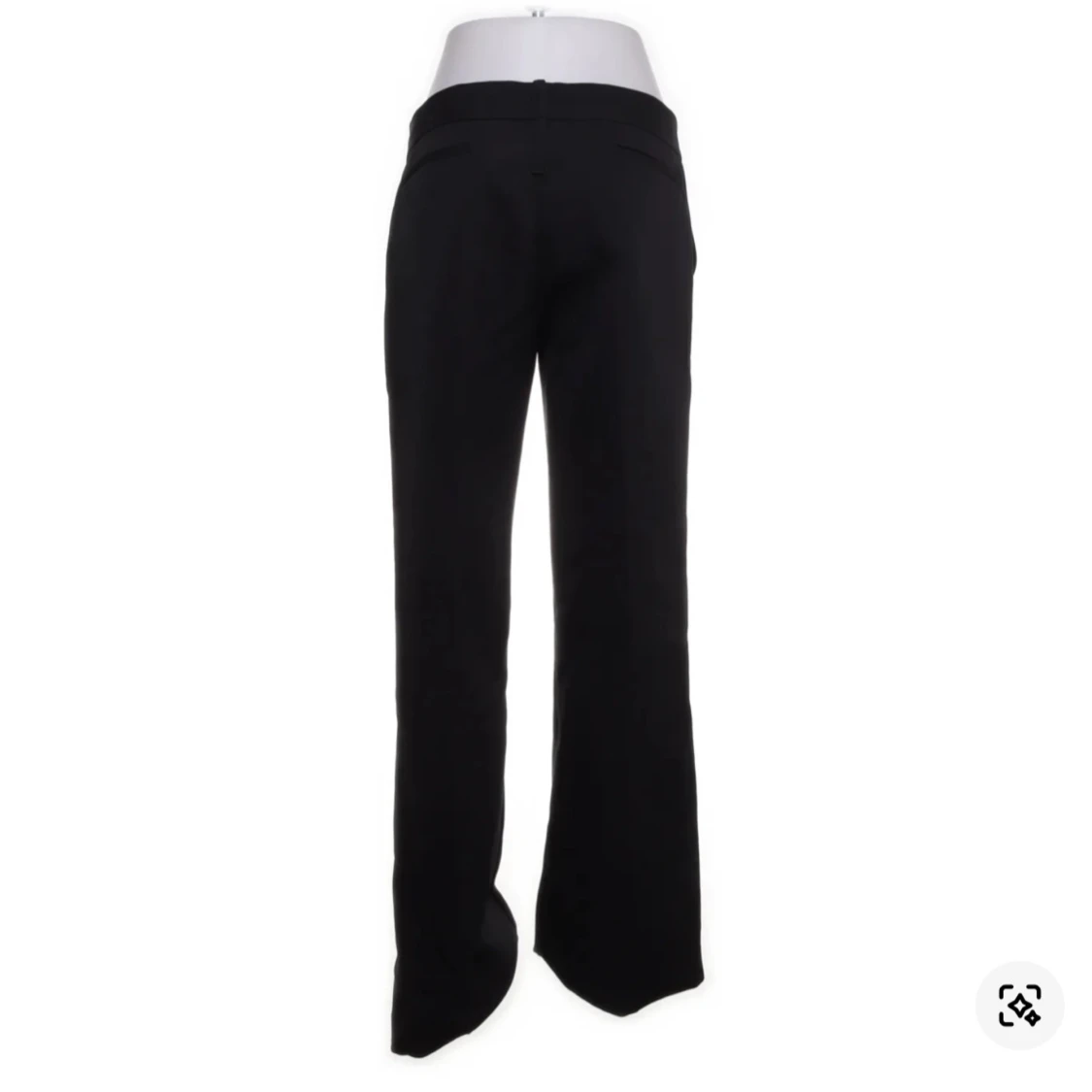 Svarta kostymbyxor med låg midja - 1