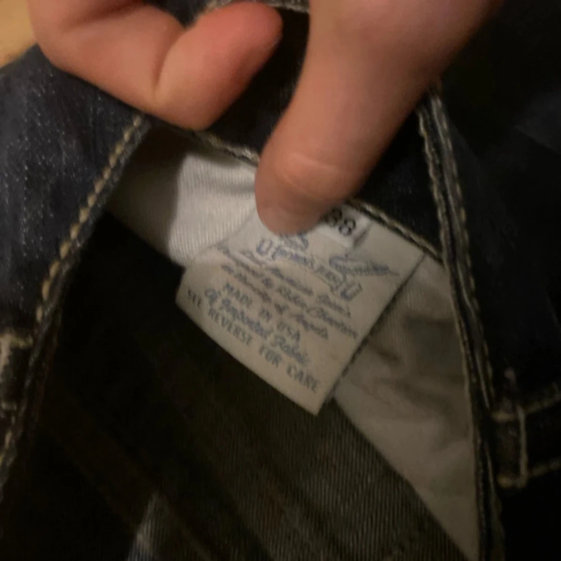 Robins Jeans mörkblå jeans baggy - 4