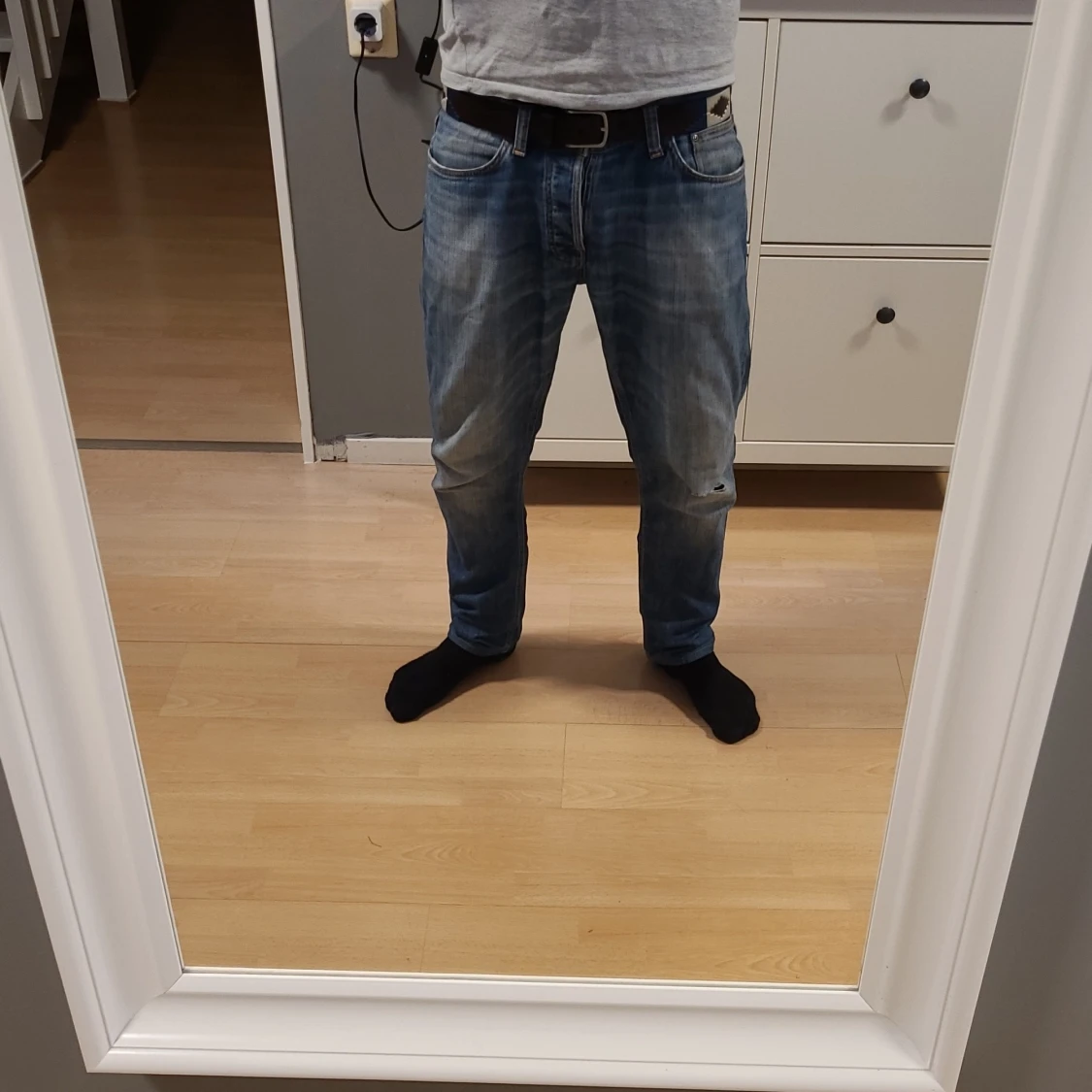 Blå Nudie Jeans, storlek 32/32 - 4