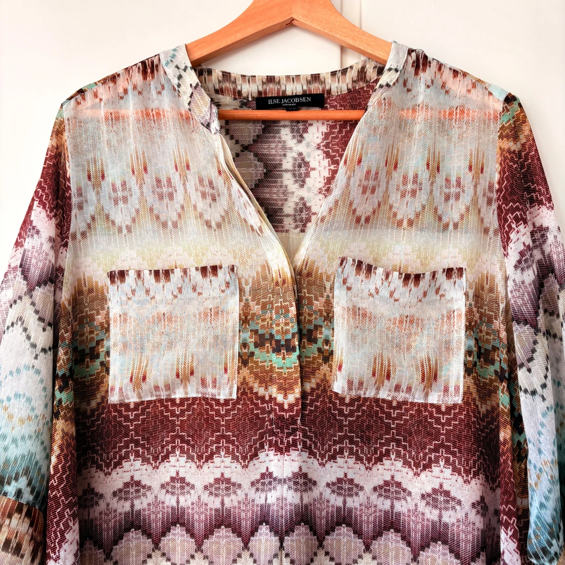 Mönstrad långklänning Ilse Jacobsen - 1