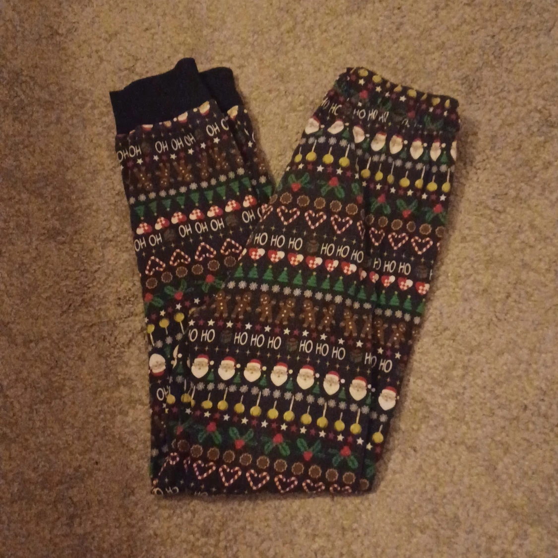 Julmönstrade mjukisbyxor  - 1