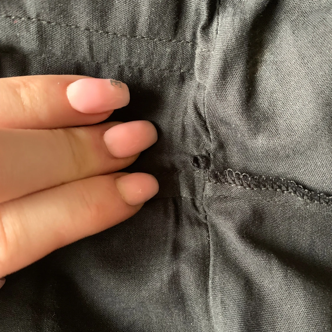 Svarta byxor i bomull - 2