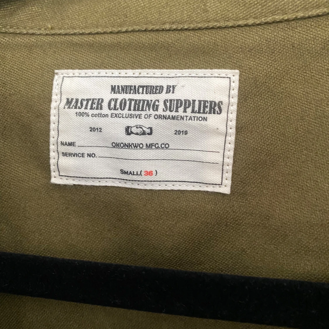 Olivgrön overshirt från Master Clothing - 1