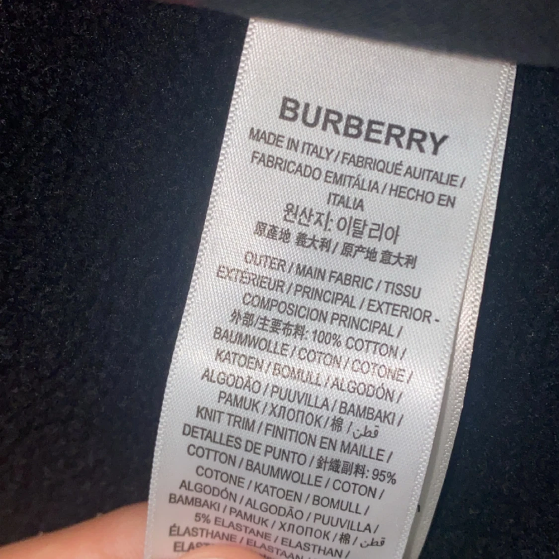 Burberry zip svart - 2