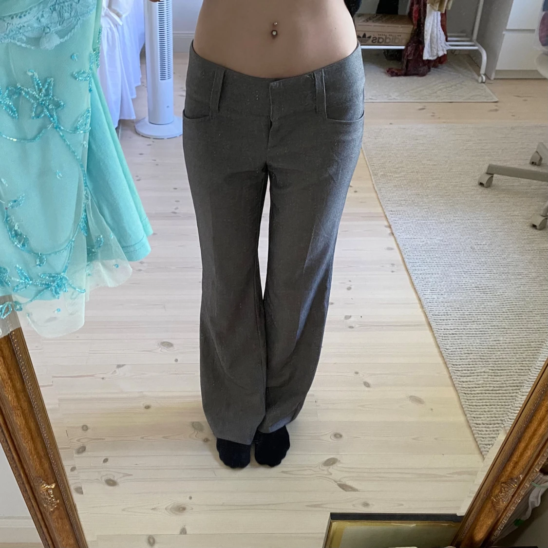 Lågmidjade kostymbyxor vintage  - 2