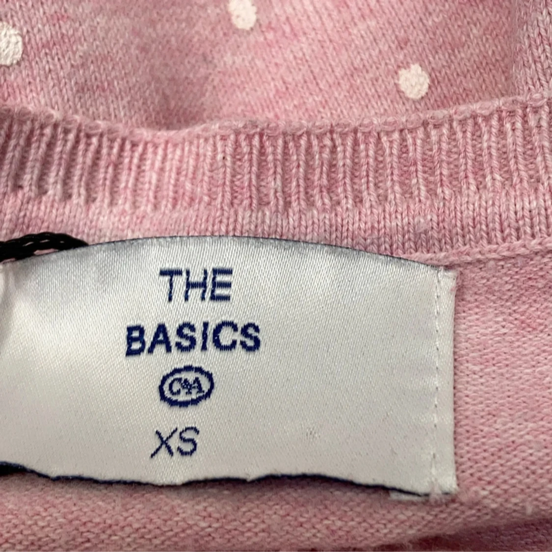 Ljusrosa prickig kofta från C&A - 1