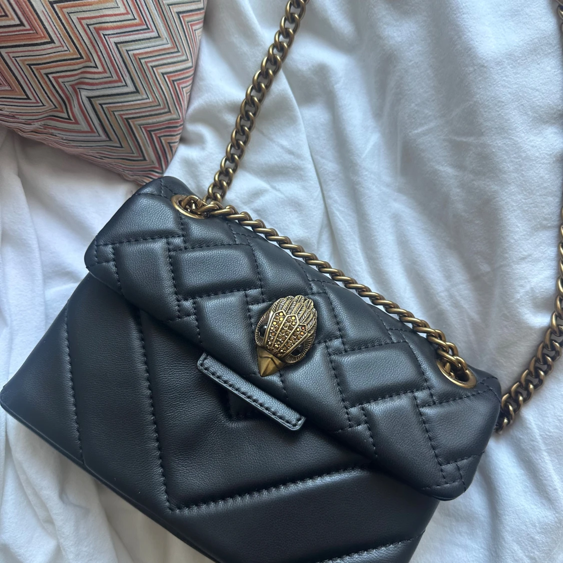 Svart quiltad axelväska Kurt Geiger - 2