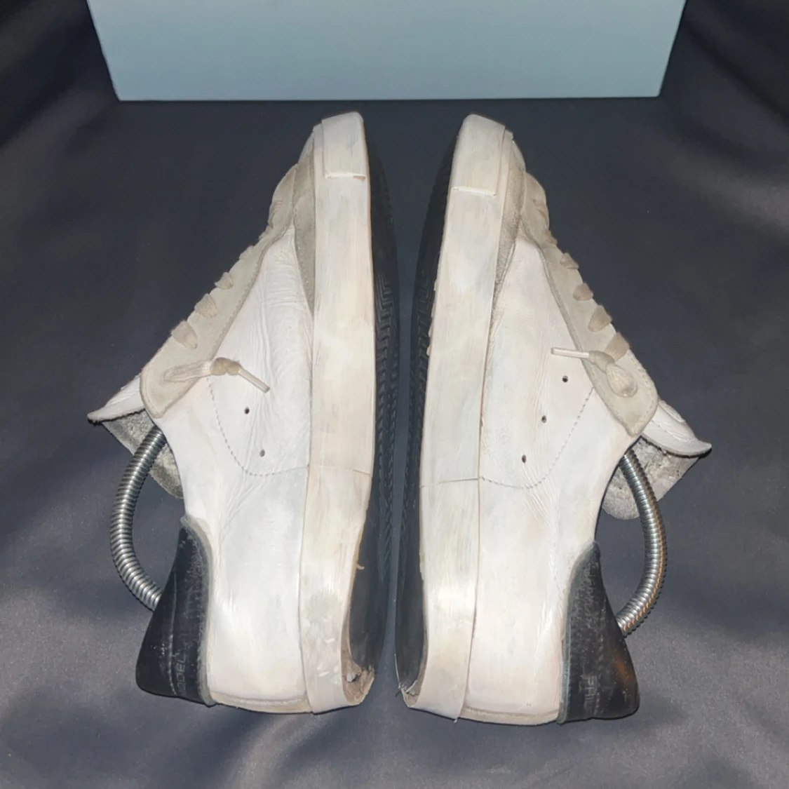 Philippe Model vita sneakers i skinn - 2