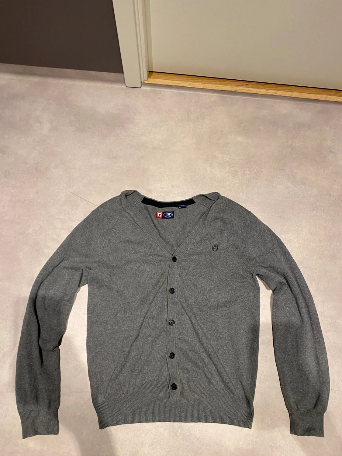 Grå cardigan med knappar från chaps by Ralph lauren - 4
