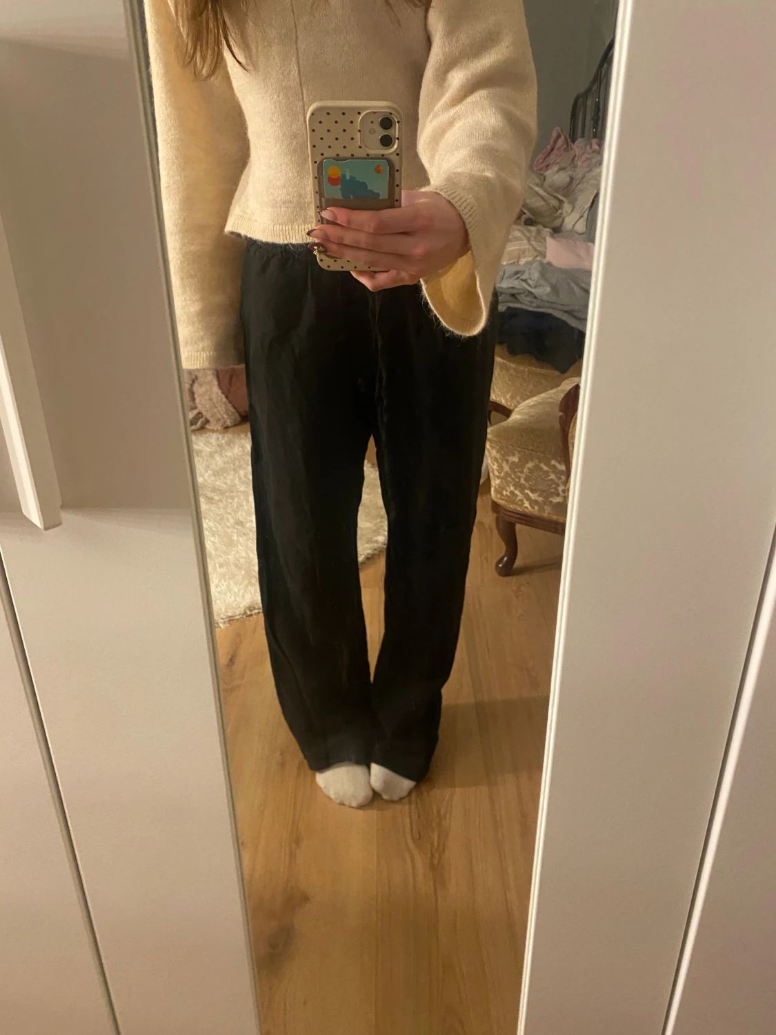 Svarta linnebyxor från Neo Noir, strl 36