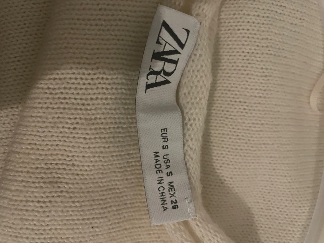 Vit stickad tröja från Zara - 2