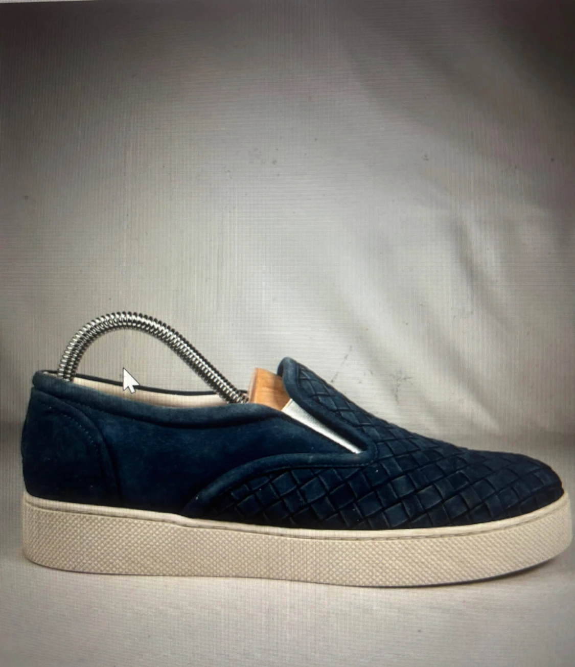 Blå slip-on sneakers från Bottega Veneta