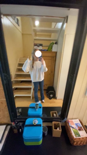 Vit tröja  - Vit stickad tröja😇 as snygg🥰