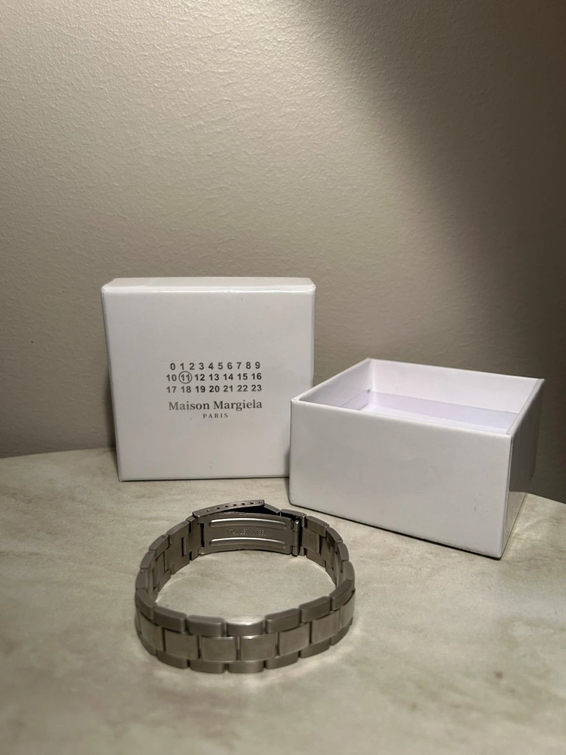 Maison Margiela silverfärgat armband - 1