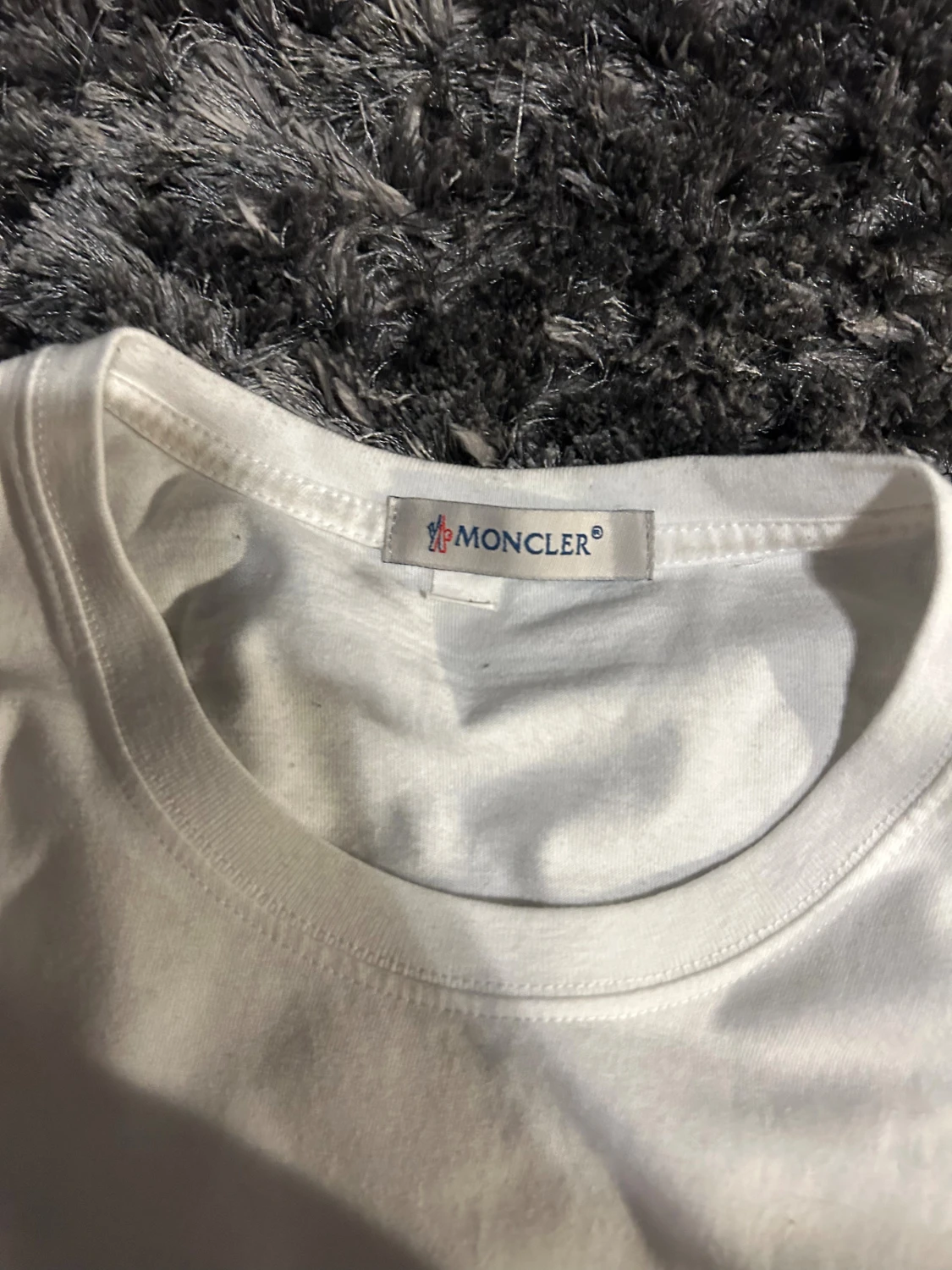 Vit Moncler t-shirt med logga - 3