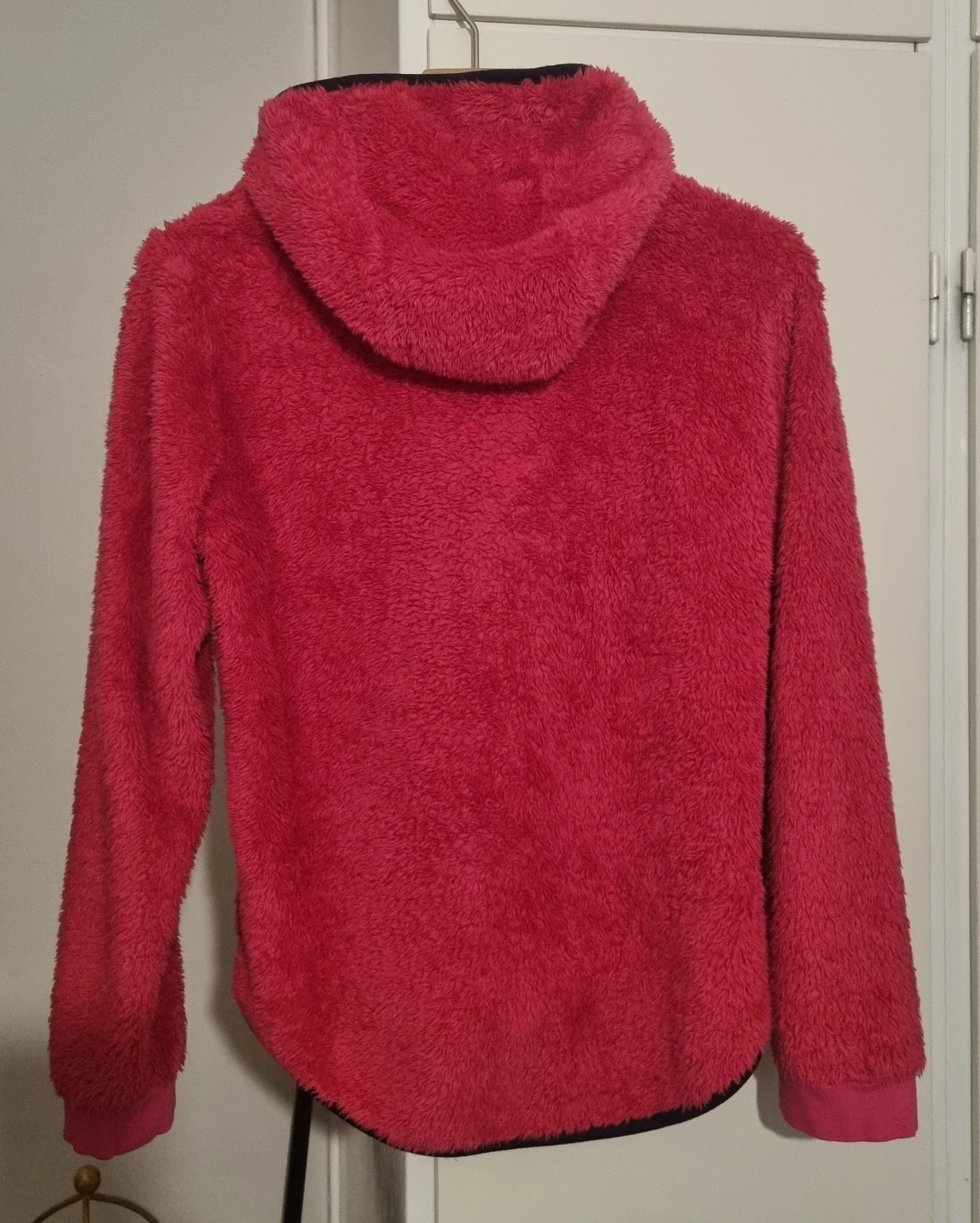 Rosa teddyjacka med huva från McKinley