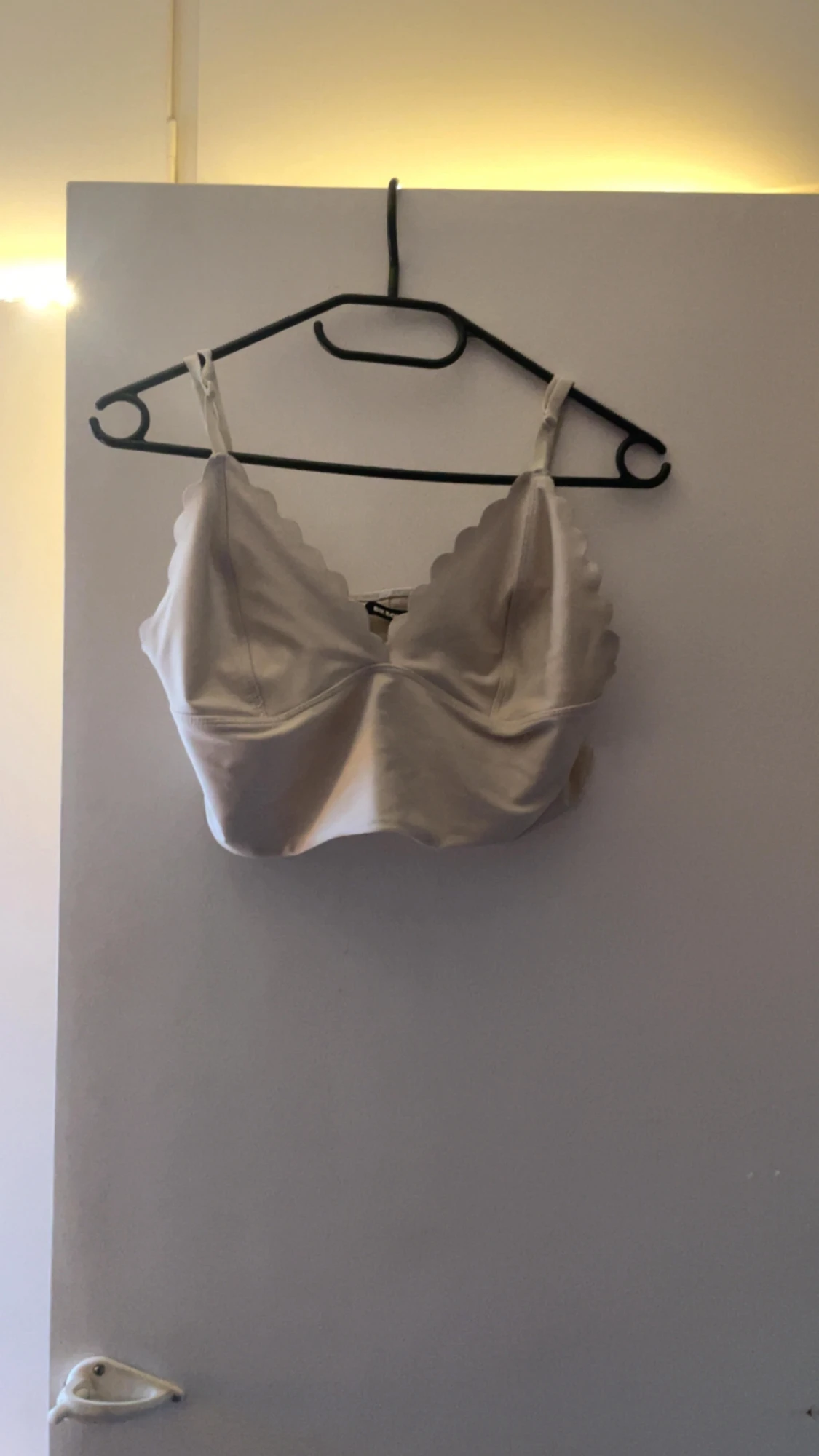 Champagnefärgad satin bandeau topp - 1