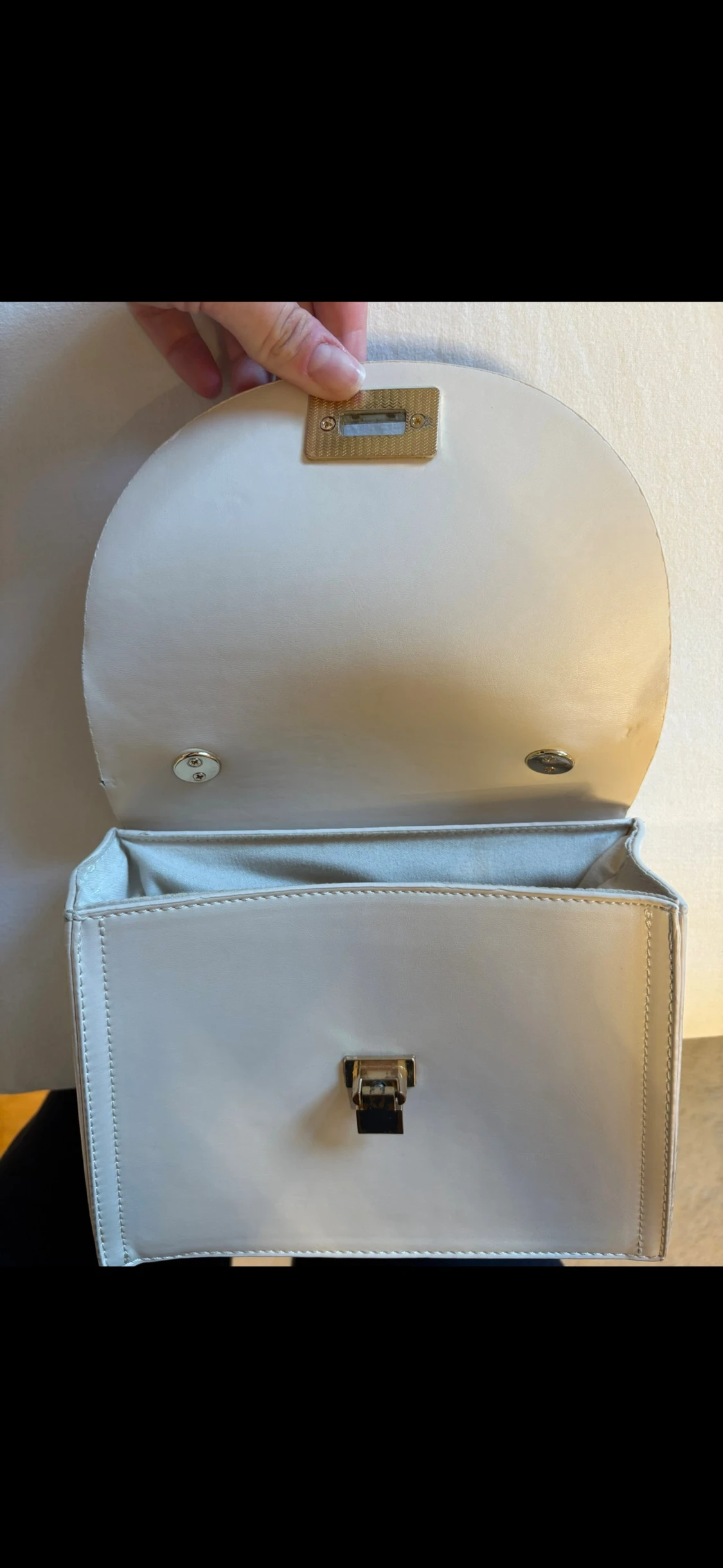 Beige handväska - 5