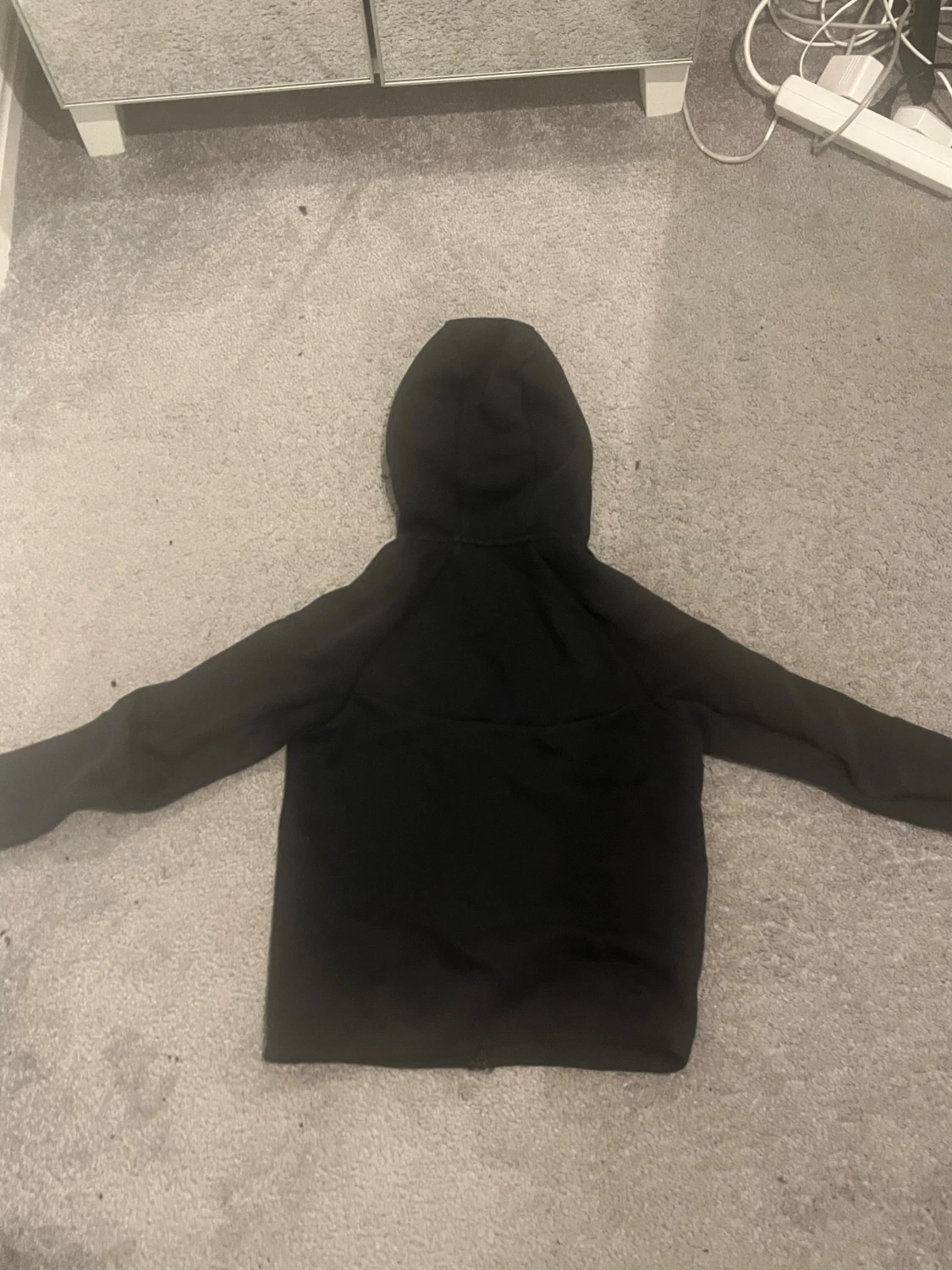 Svart Nike hoodie med dragkedja - 4