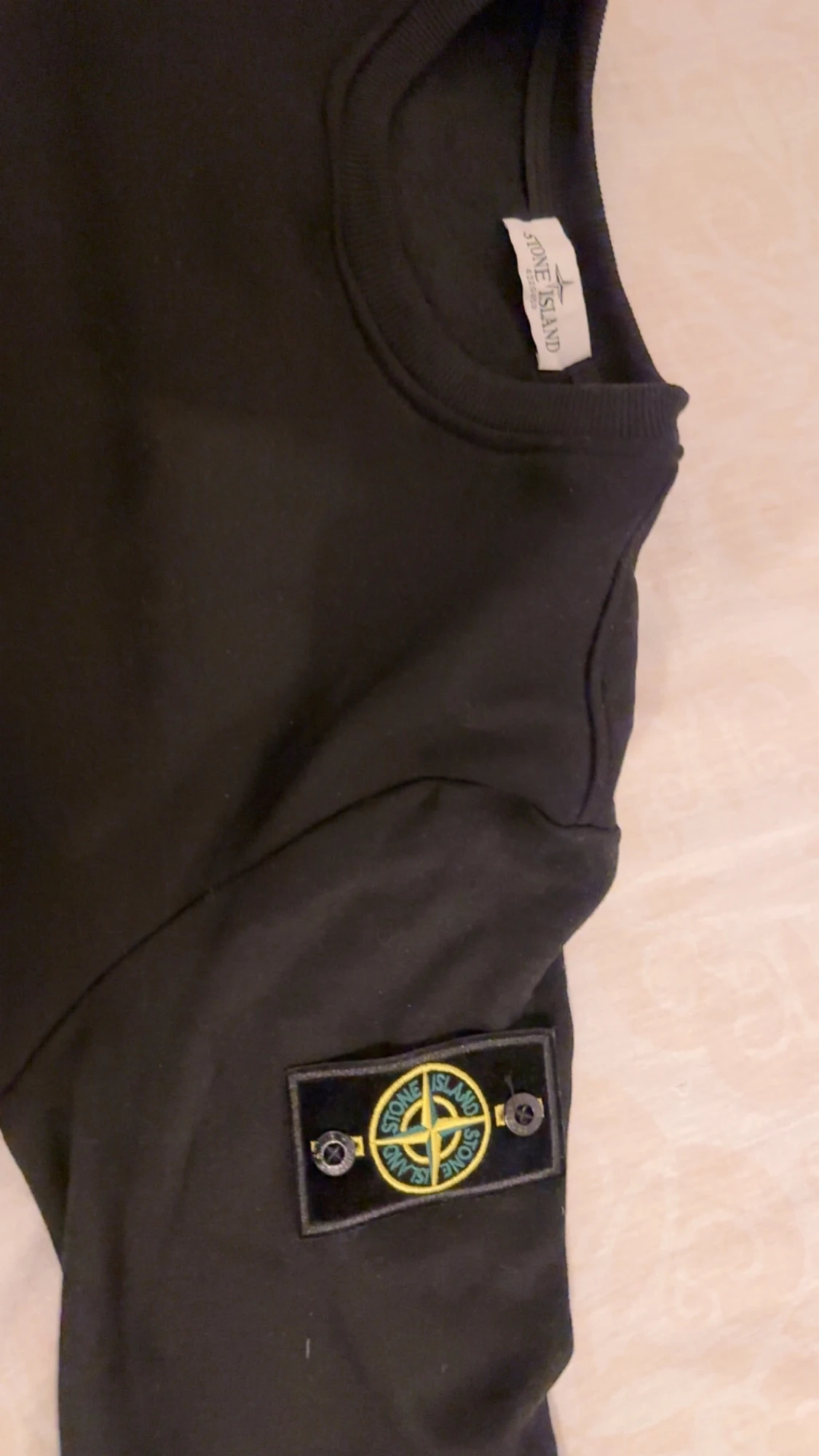 Svart långärmad Stone Island tröja - 2