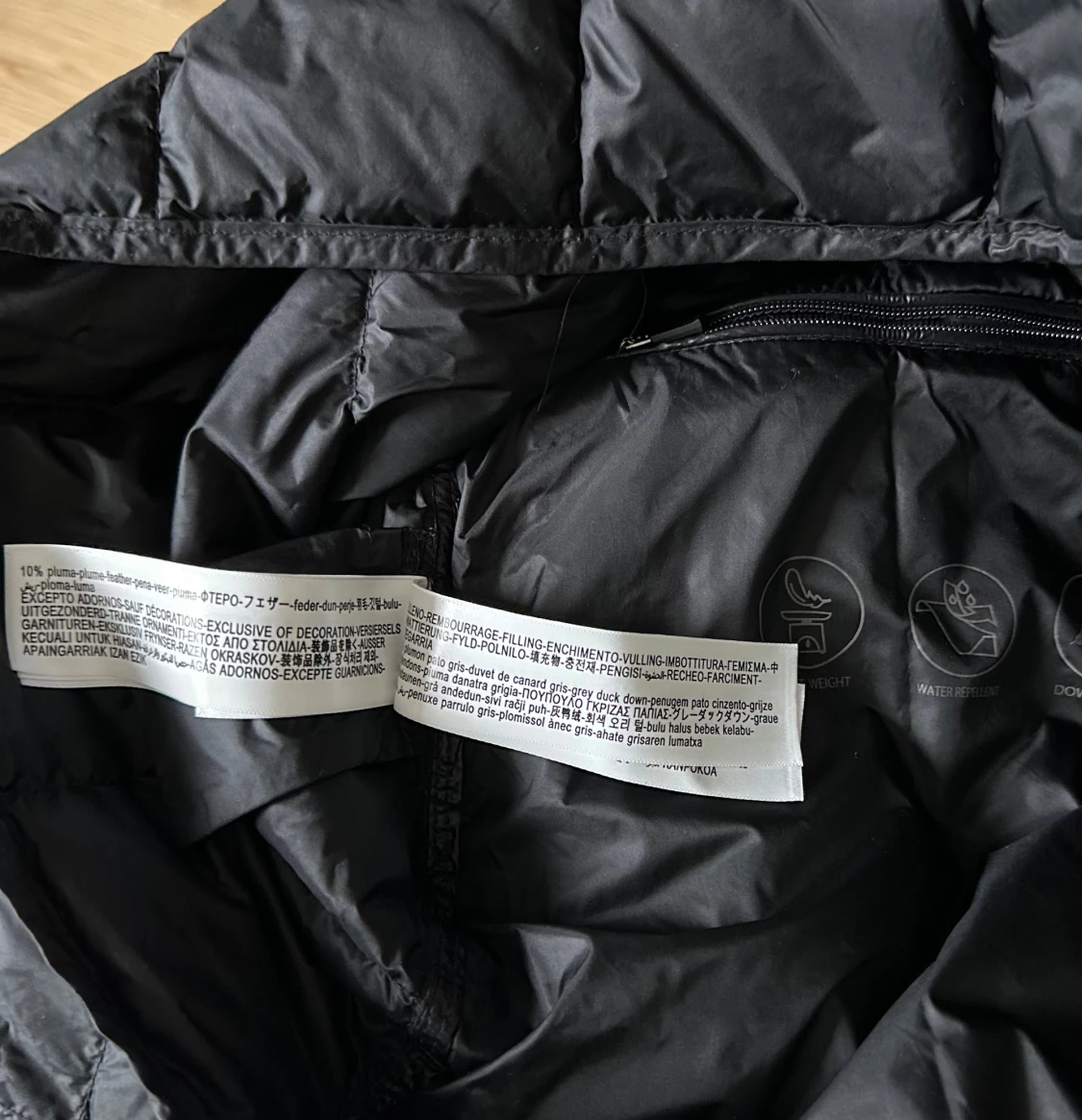 Svart quiltad dunjacka Massimo Dutti - 3