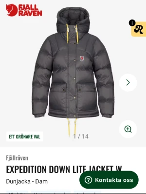 Grå fjällräven dunjacka - Säljer en grå fjällräven dunjacka i storlek M. Den är så bra skick och inga defekter alls. Modellen heter ”Expedition Down Lite Jacket W” och färger är ”Basalt”. Skriv om ni är intresserade så kan jag fixa egna bilder på jackan💗Pris kan diskuteras, men går tyvärr inte under 4500 eftersom den är i nyskick och nypris är 7500.