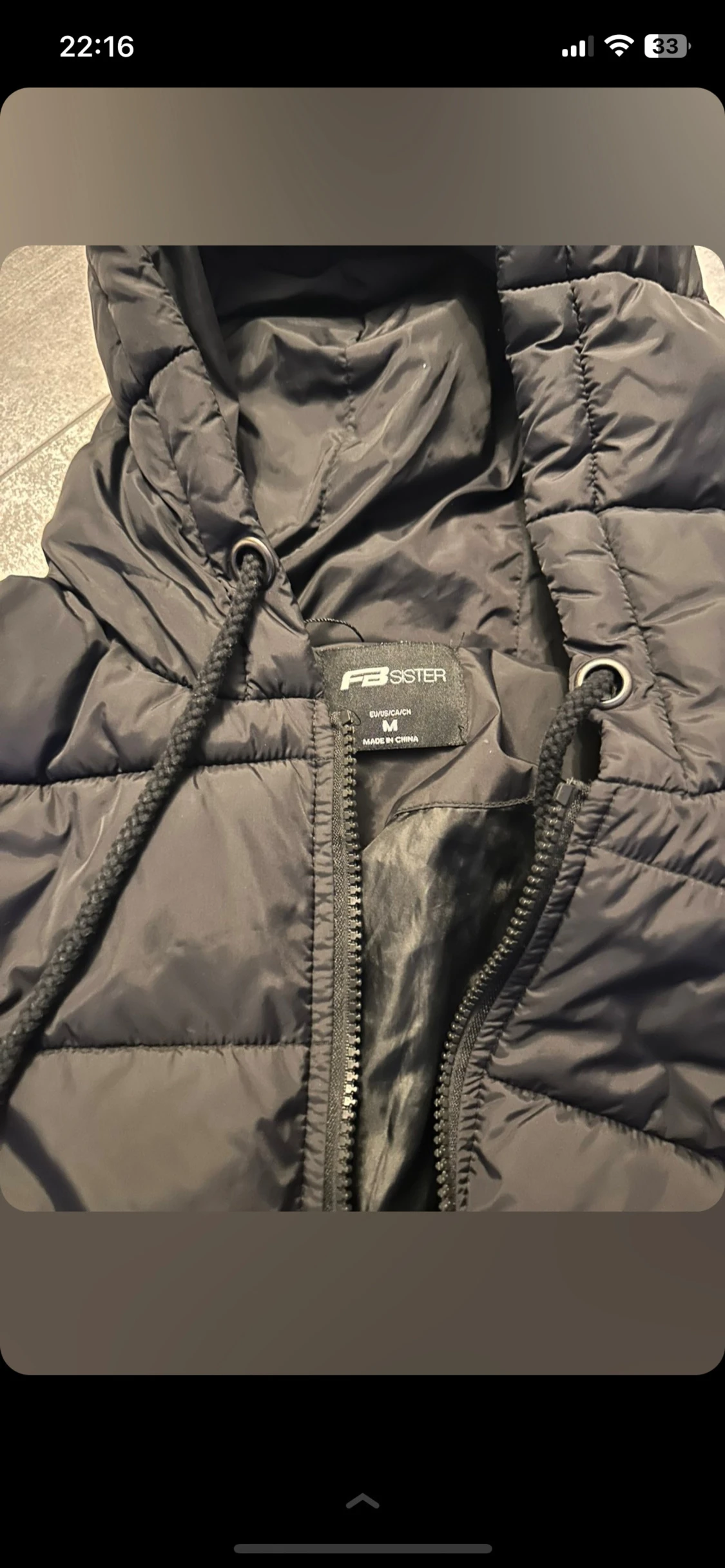 Svart pufferjacka från FB Sister - 1