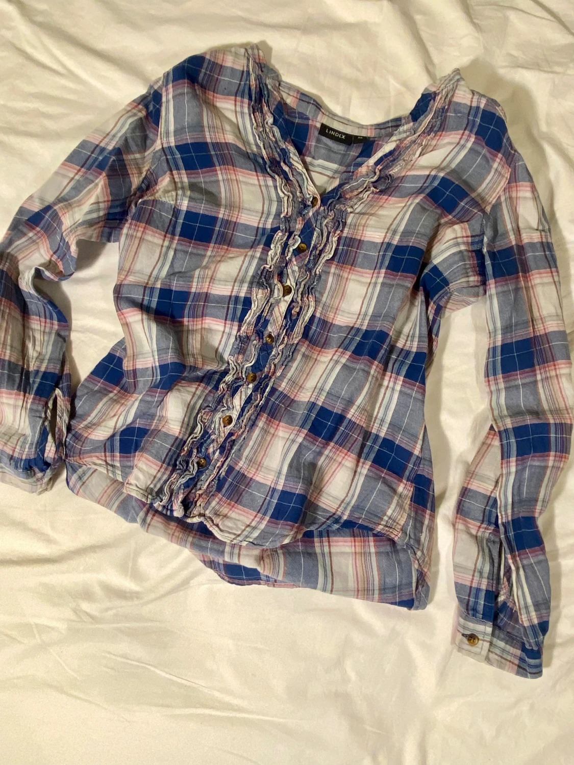 Lindex 2000s rutig skjorta