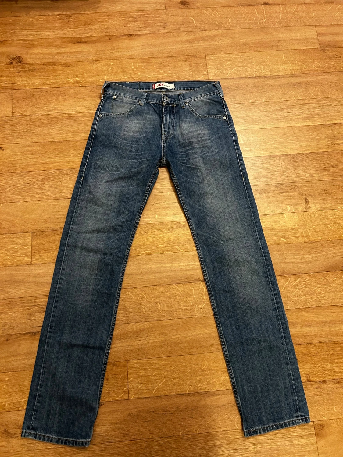 Levi's 504 straight jeans blå