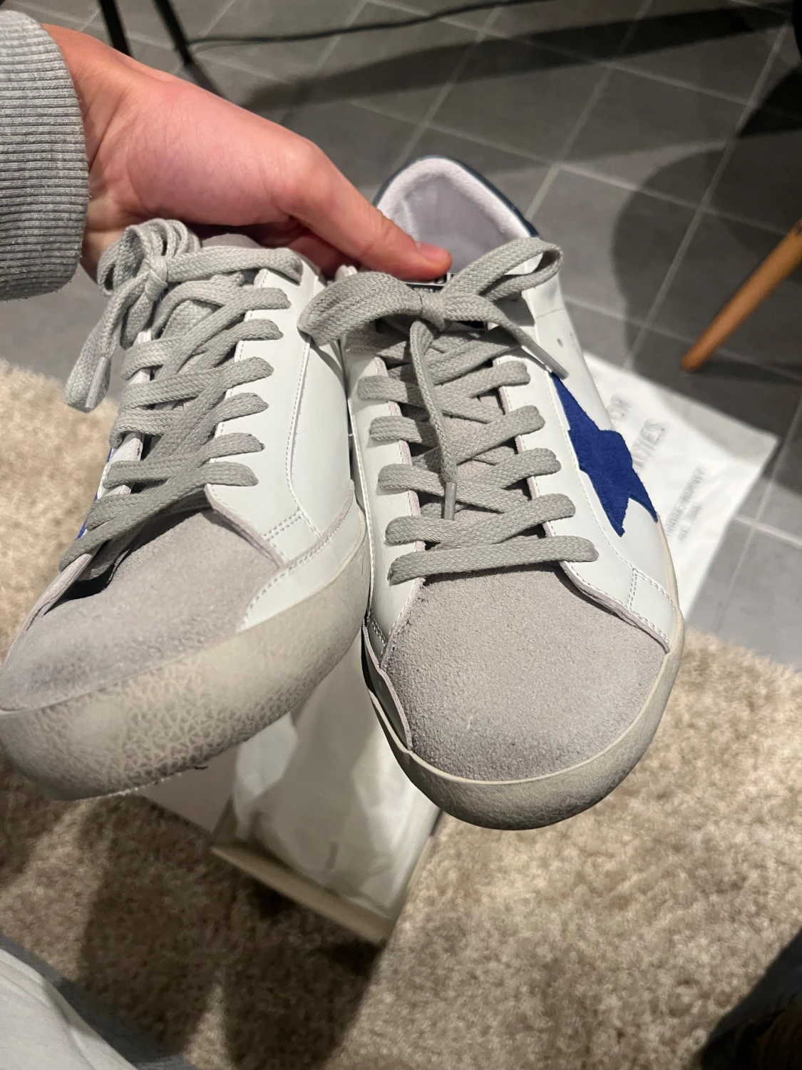 Golden Goose Super-Star sneakers vit/blå - 6