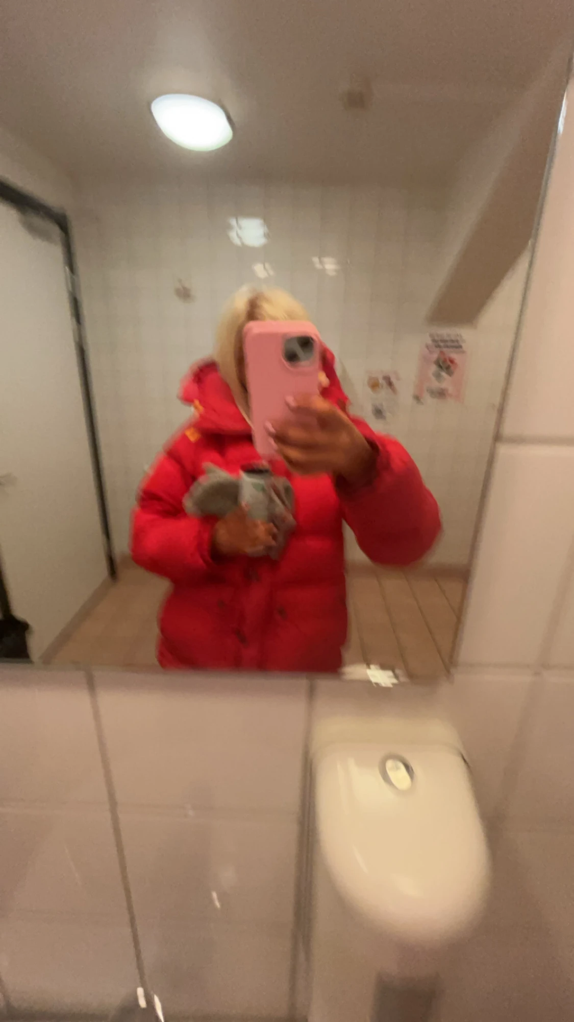 röd fjällräven expedition down lite jacka  - 2