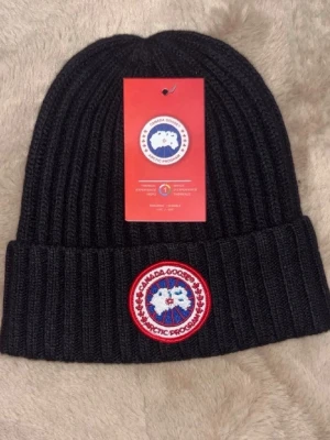 canada goose mössa - Säljer en canada goose mössa perfekt för kalla dagar och dig som gillar märken och mode kom dm för eventuella frågor 🧐pris kan diskuteras 💯. 