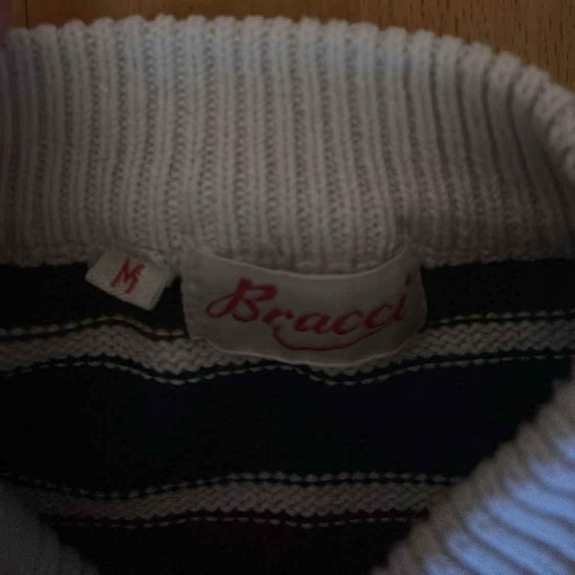 Färgglad stickad tröja med grafiskt mönster - 4