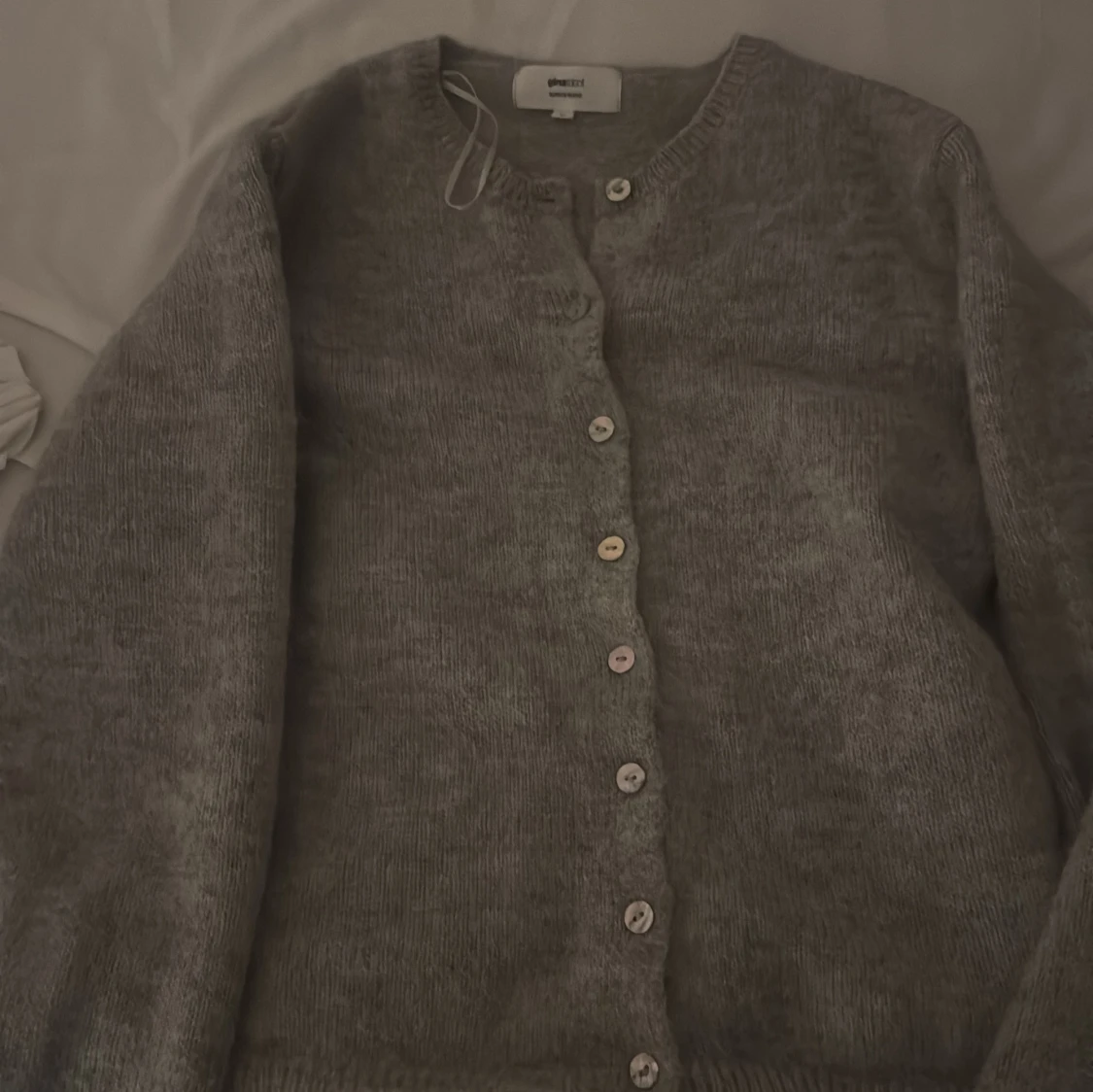 Grå kofta i alpackablandning Gina Tricot