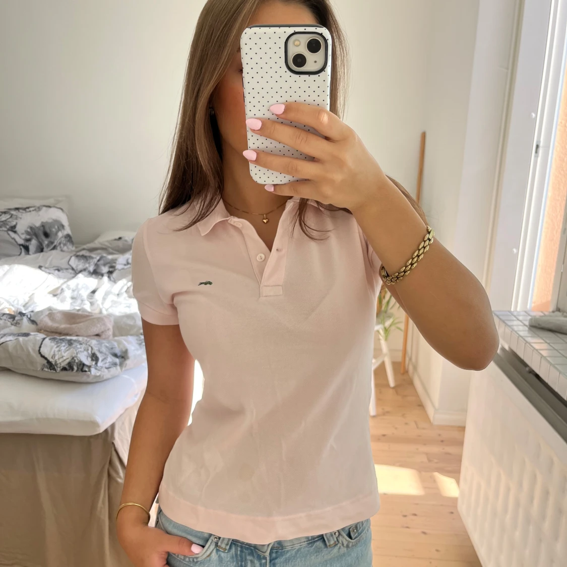 Ljusrosa piké från Lacoste - 2