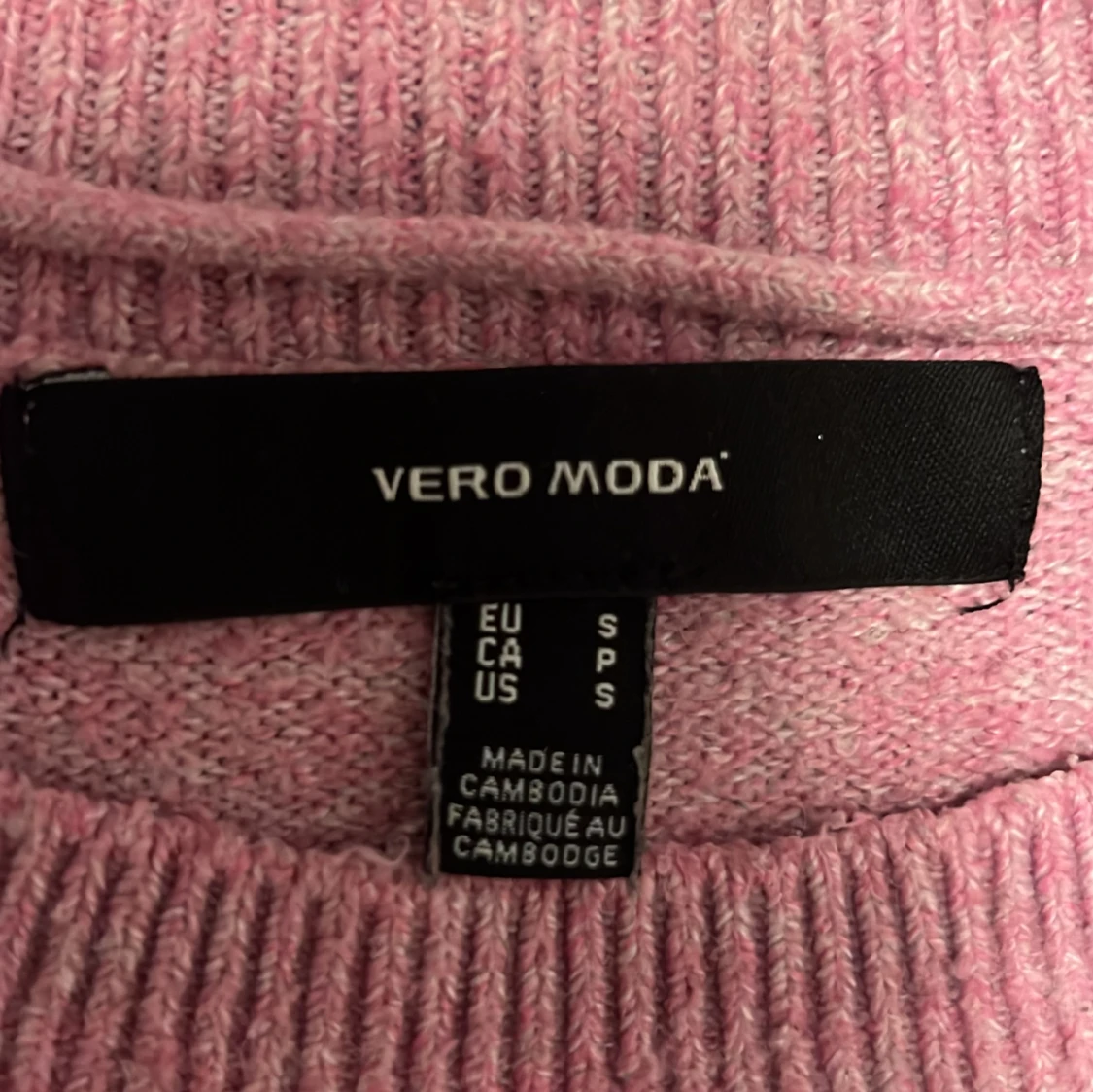 Rosa stickad tröja från Vero Moda - 1
