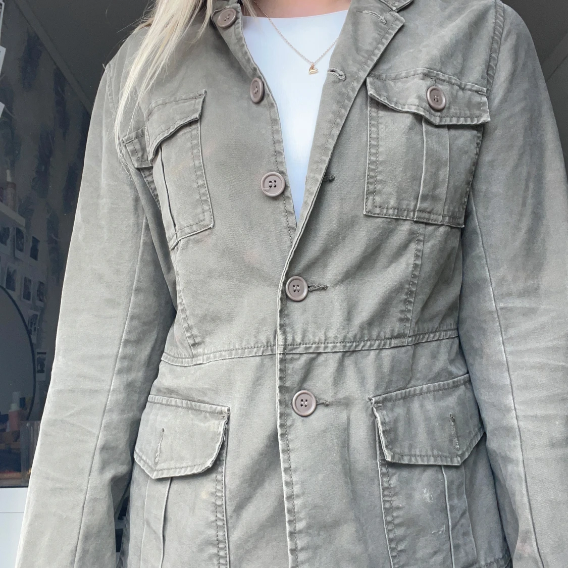 Grön overshirt från SIS by Sisters - 3