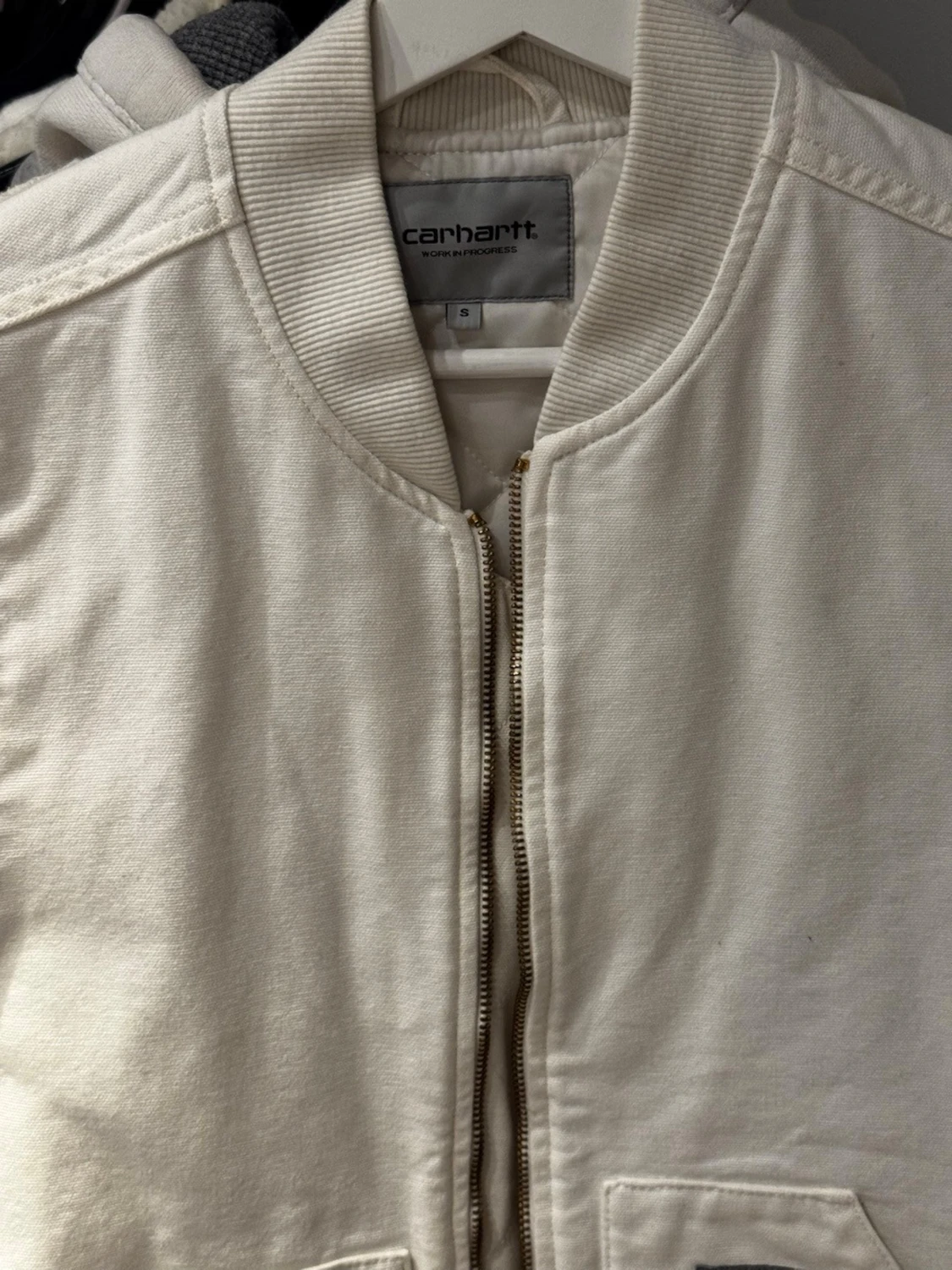 Vit Carhartt väst strl S - 1