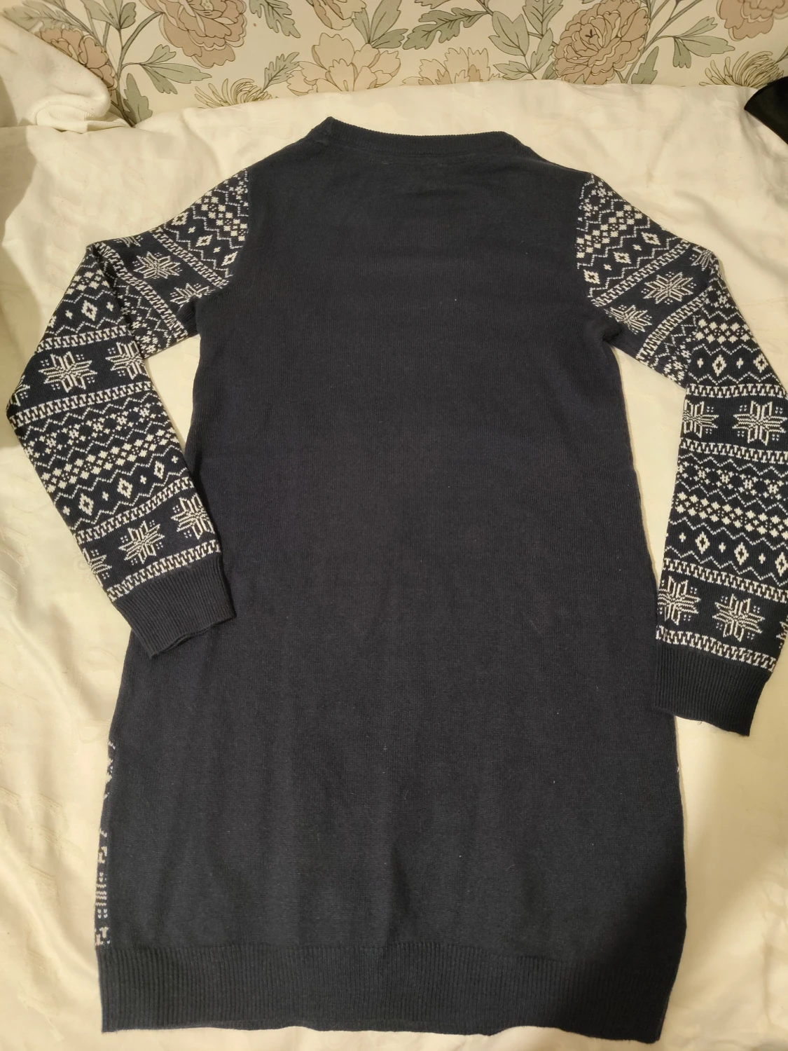 Mörkblå julklänning/pyjamas - 1