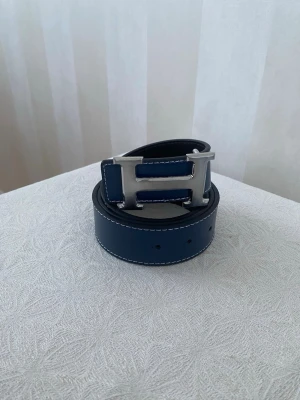 Hermes bälte blå  - 10/10 skick 