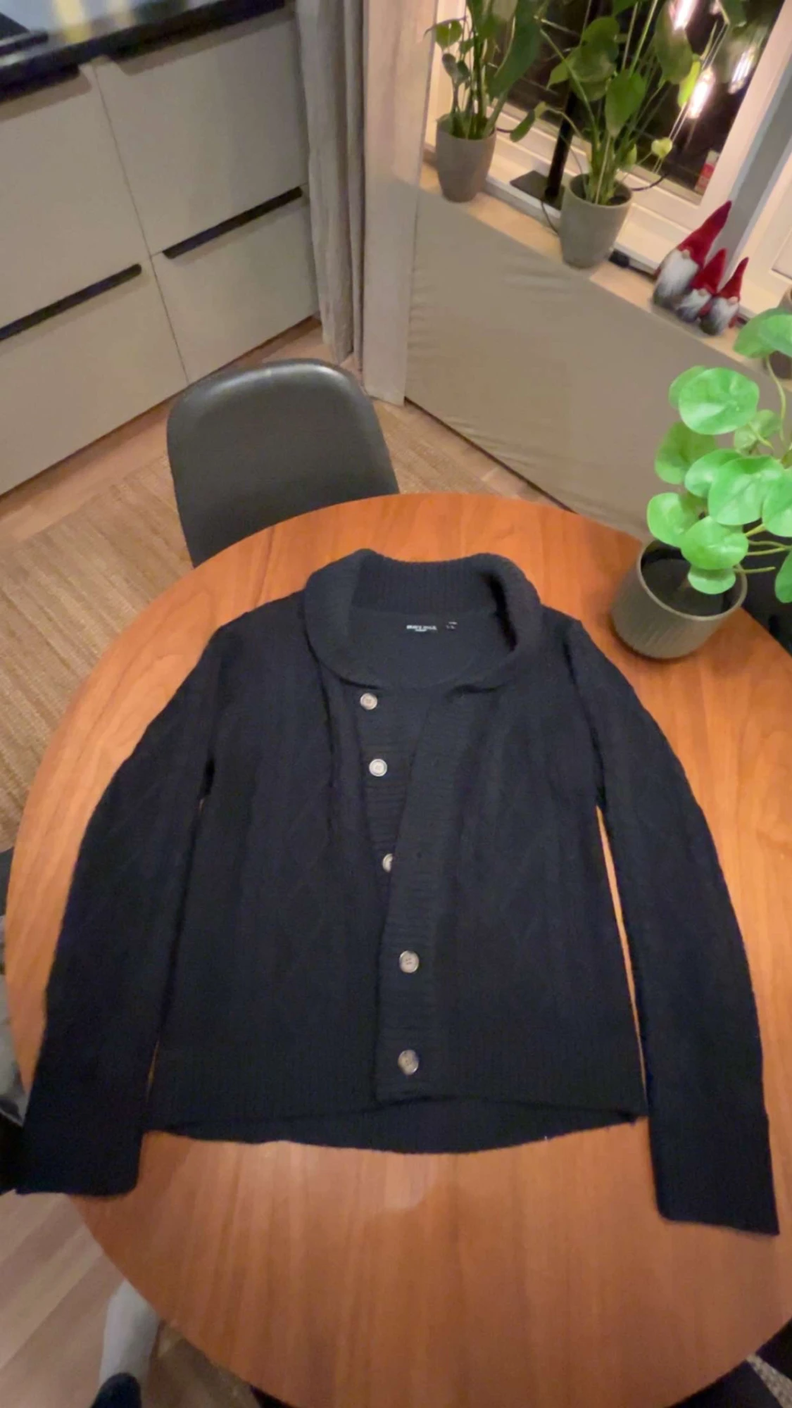 Marinblå cardigan - 2