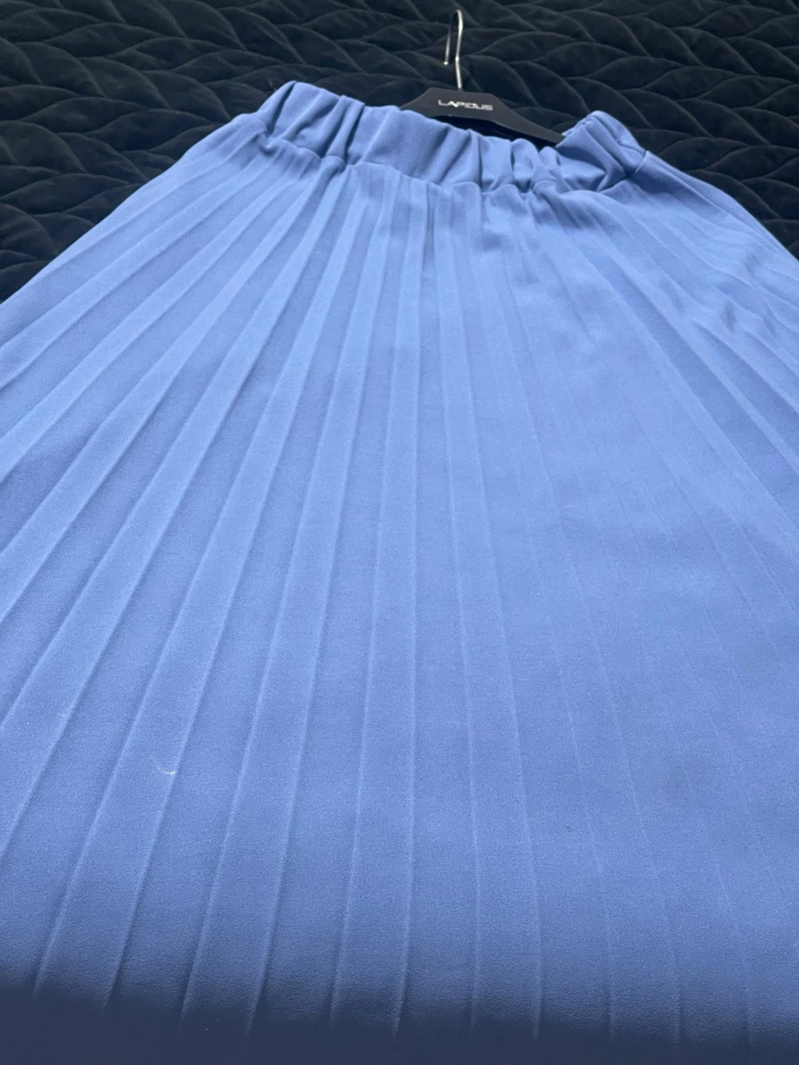 Ljusblå plisserad långkjol från Barley - 1