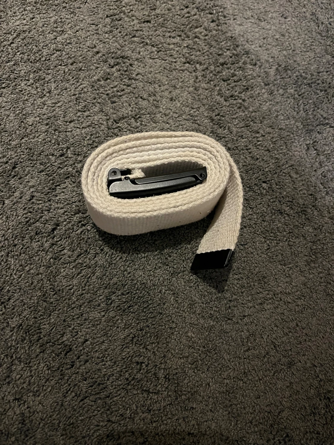 Vit canvasbälte från Urban Classics