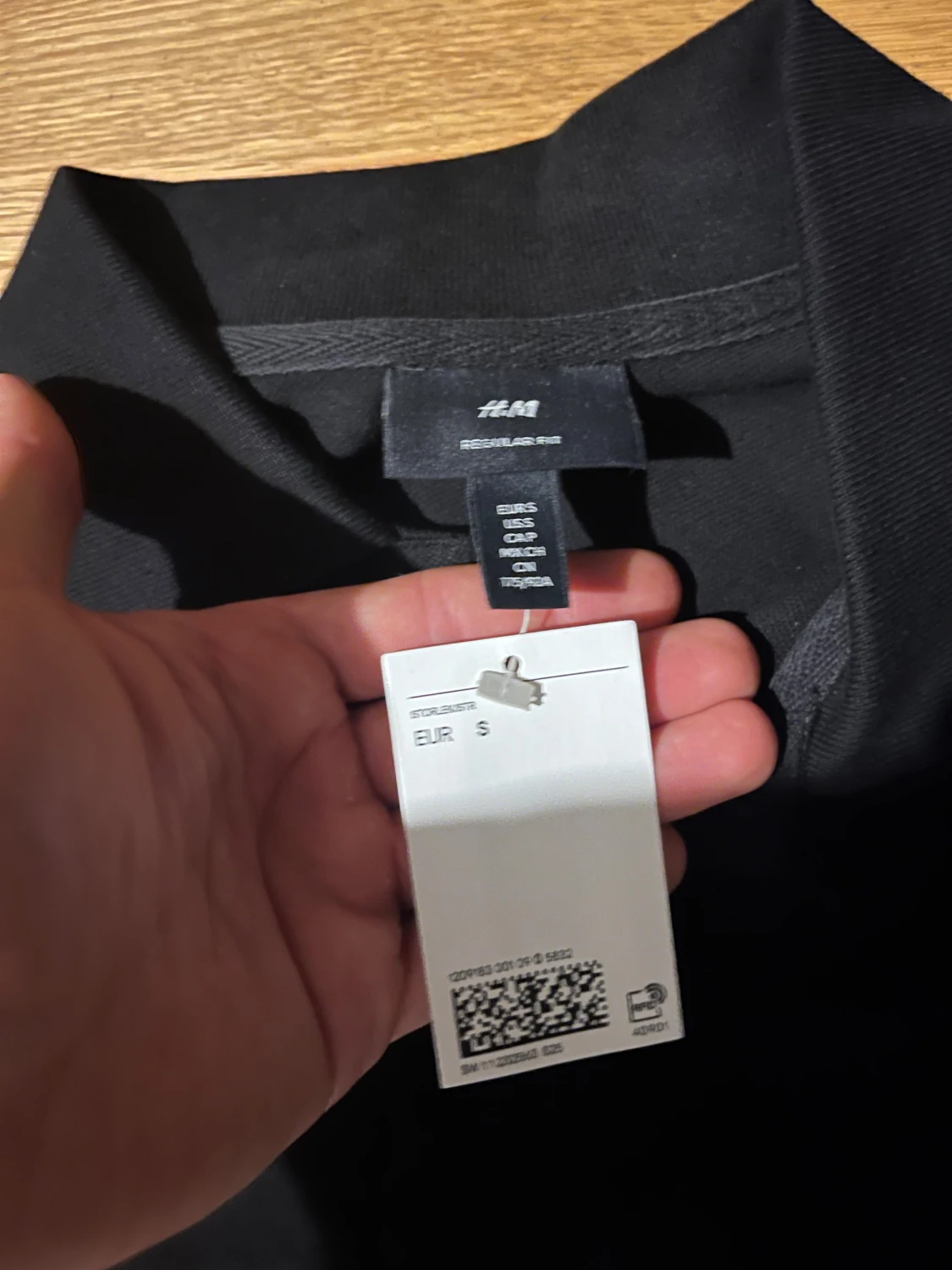 Svart piké från H&M, storlek S - 1