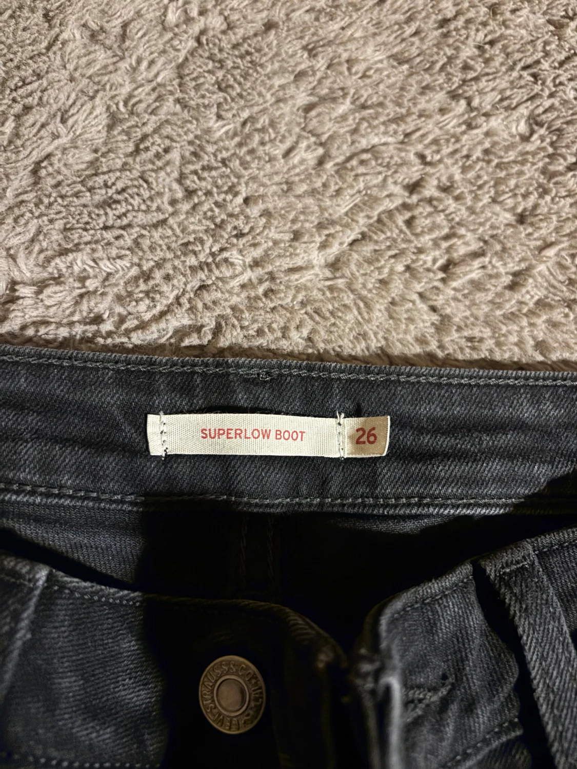 Levi's Superlow Boot svarta jeans - 1