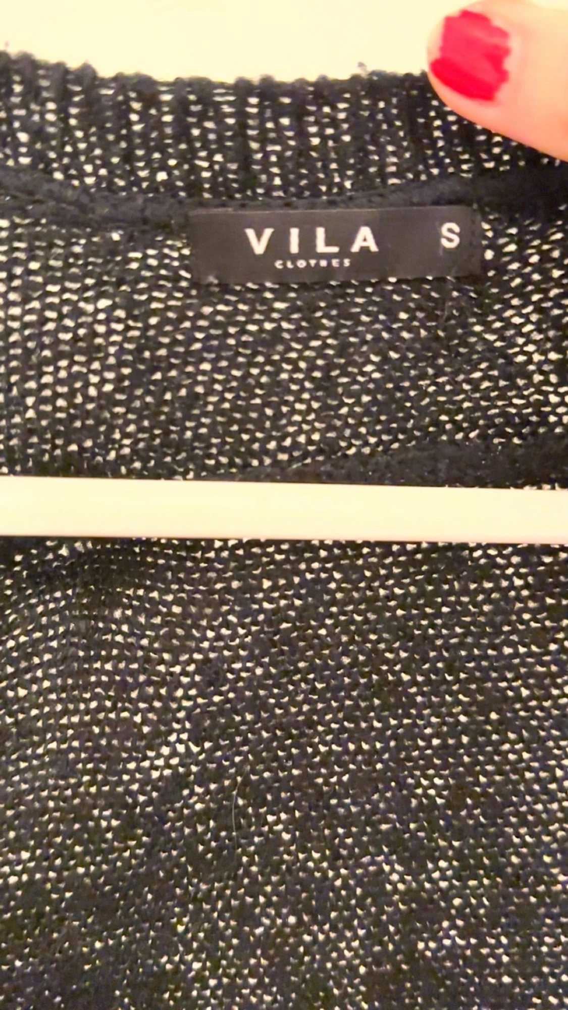 Svart stickad kofta från Vila - 1