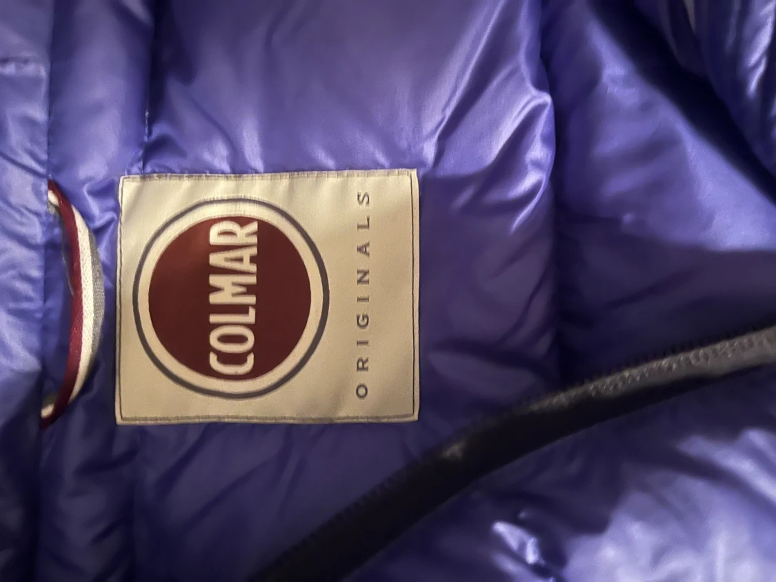 Blå Colmar dunjacka med huva - 2