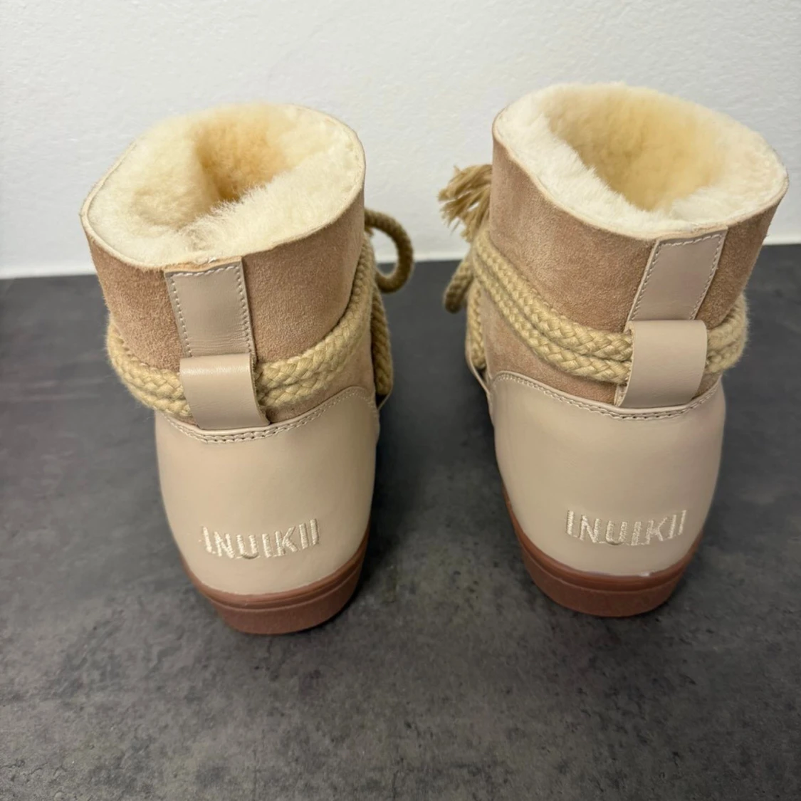 Beige moon boots från Inuikii stl 37 - 3