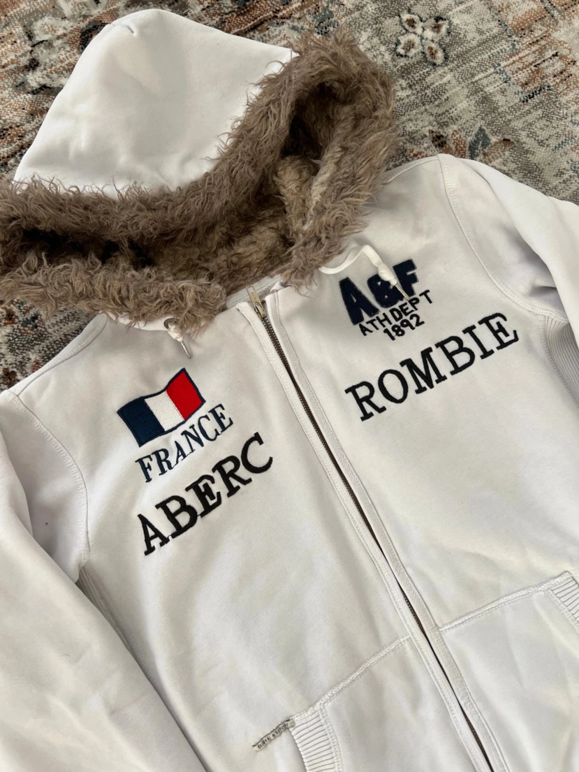 Abercrombie fitch cardigan med päls  - 2