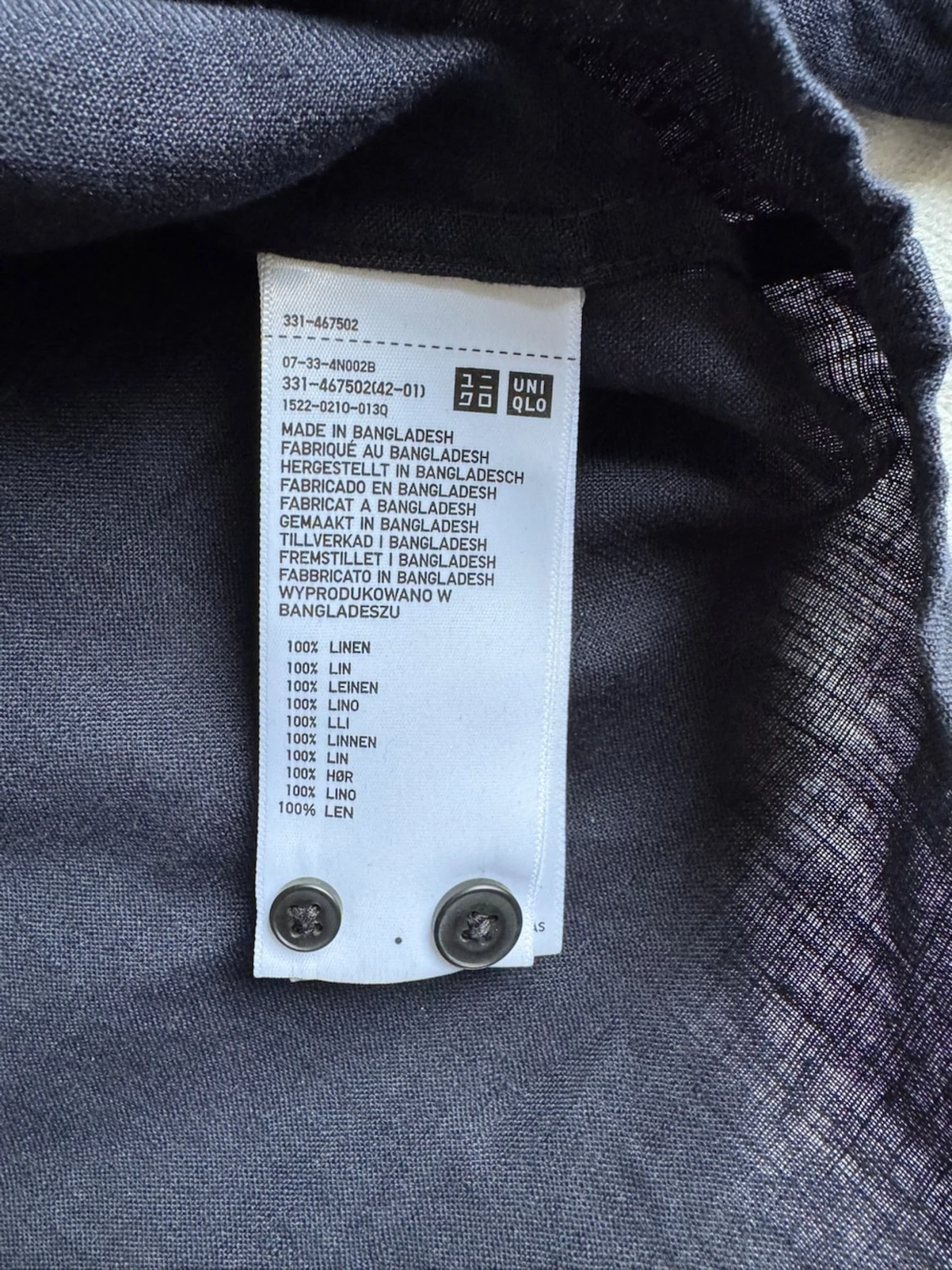 Linneskjorta Uniqlo - 1